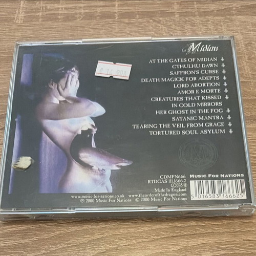 Cradle of Filth Midian CD used, 2000 original release