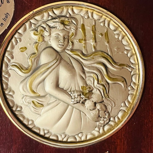 Italian Silver Wall Plaque Autumn like new