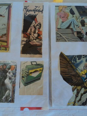 Greek Comic Clippings Collection used, over 160 pieces