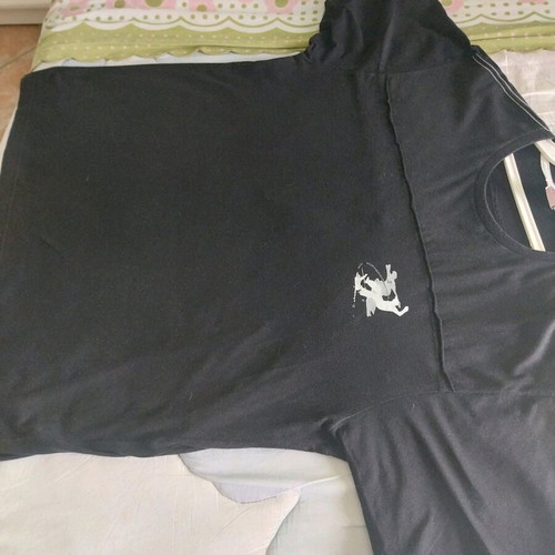 Men's T-shirt XXL used, black, short sleeve, Greek made