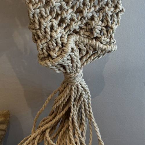 Macrame wall hanging large 130 cm length natural rope