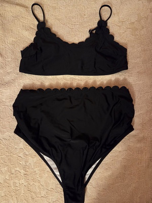 Shein maternity bikini set black medium like new