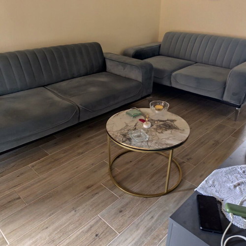 Sofa set with double and triple sofa beds like new