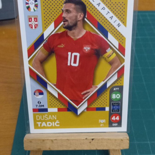 Topps Match Attax Euro 2024 card Dušan Tadić captain like new