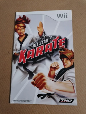 All Star Karate instruction booklet for Nintendo Wii, English