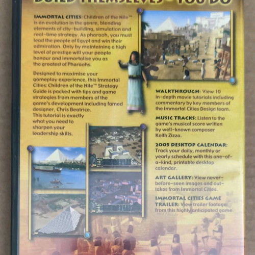Immortal Cities Children Of The Nile PC game like new with strategy guide CD