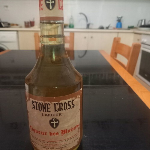 Stone Cross liqueur sealed from 1990 by Potopoia Petridi