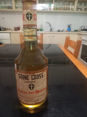 Stone Cross liqueur sealed from 1990 by Potopoia Petridi