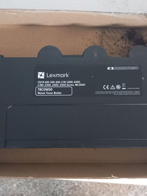 Lexmark laser printer cartridge used, empty