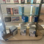Glass Display Cabinet with 5 Shelves, New