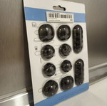 Multi Purpose Cable Organizer, 26 slots, black
