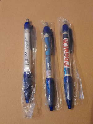 Nestle promotional pens new, set of 3 pieces