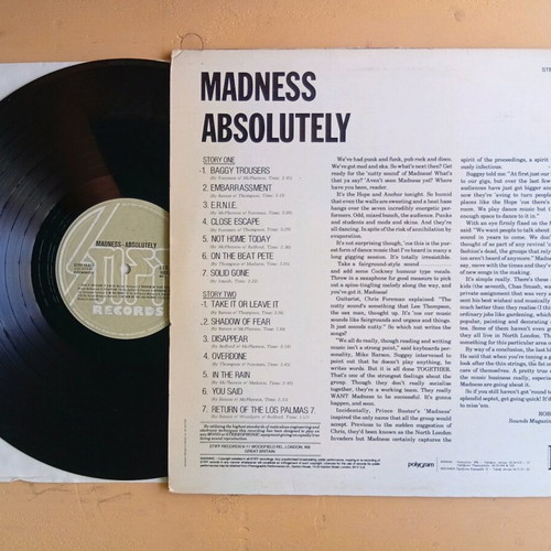 Madness Absolutely record used, rock
