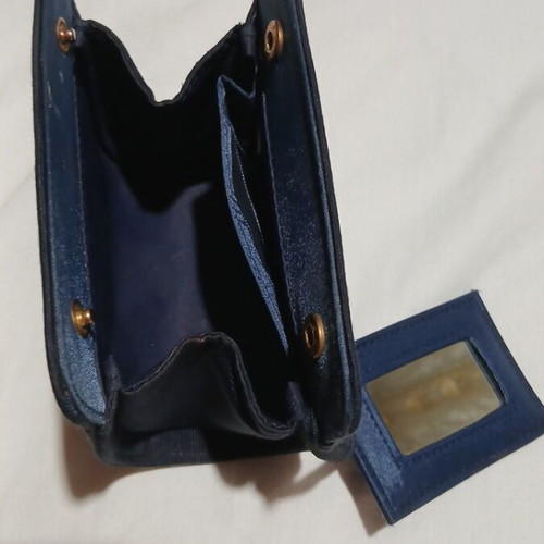 Christian Dior Parfums Vintage Cosmetic Bag Navy Blue like new
