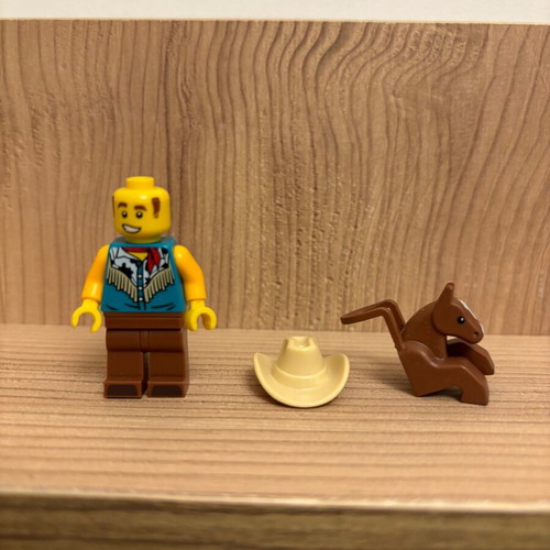 Lego figure Cowboy costume guy used from CMF series 18