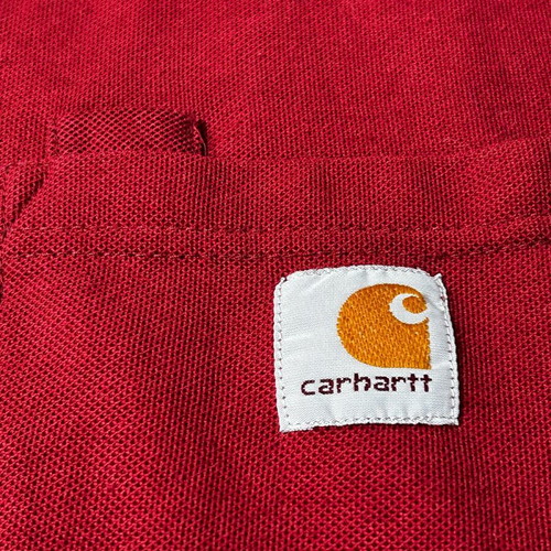 Carhartt Wip polo shirt with chest pocket XL used, red