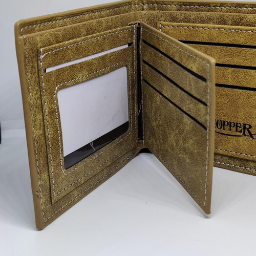 One Piece Tony Tony Chopper Wallet like new, camel color