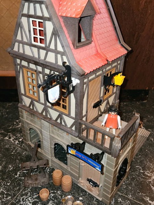 Playmobil 3448 v3 Medieval Inn used, vintage collectible