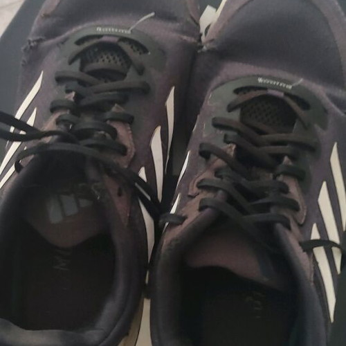 Adidas athletic shoes used, size 45.5, worn with holes