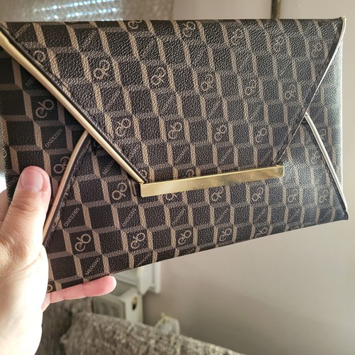 Patterned clutch bag