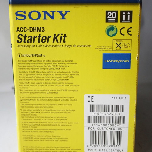 Sony Starter Kit ACC-DHM3 Digital 8 Hi8 Video Accessory Kit new