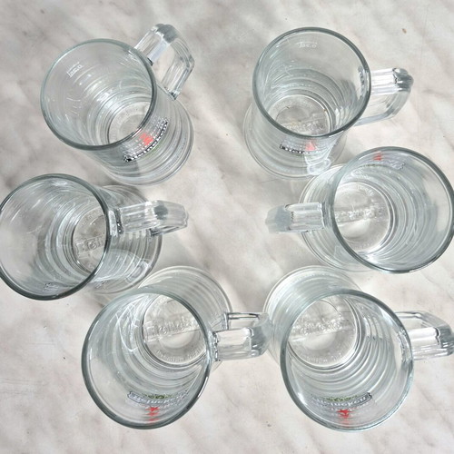 Heineken beer glass set new, pack of 6, 25 cl