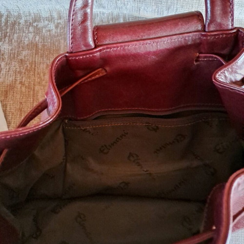 Elmami crossbody bag used, in burgundy color