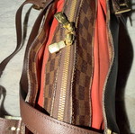 Louis Vuitton Belem mm τσάντα ώμου μεταχειρισμένη καφέ