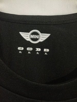 Mini Cooper διαφημιστικό T-shirt καινούργιο, μαύρο, μέγεθος XL
