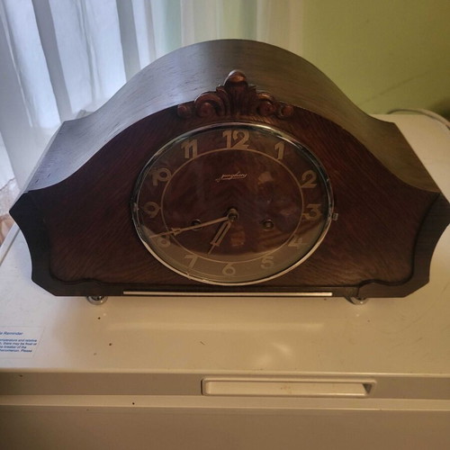 Junghans mantel clock used, analog, from the Netherlands