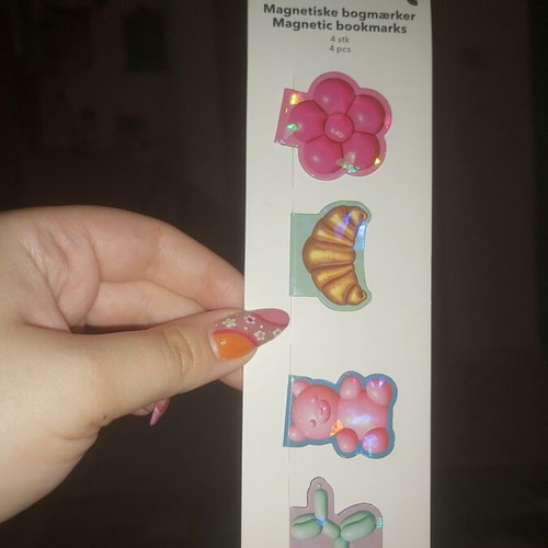 Magnetic bookmarks Flying Tiger new, set of 4