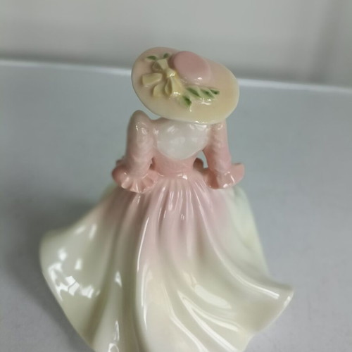 Coalport May Ball Lady Figurine 1990, like new, fine bone china