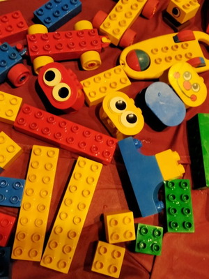 Vintage LEGO Duplo & Primo lot 45 pieces used, rare 90s collection