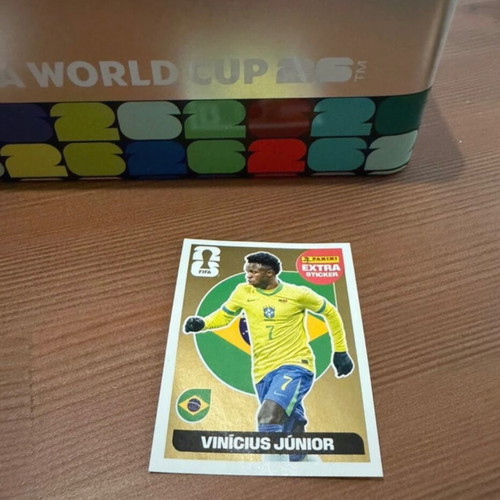 Vinicius Jr Panini Extra Gold Sticker 2026