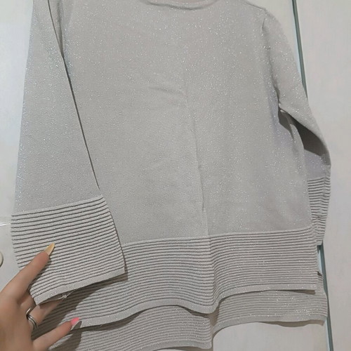 Shiny blouse 3/4 sleeve new, size S-M