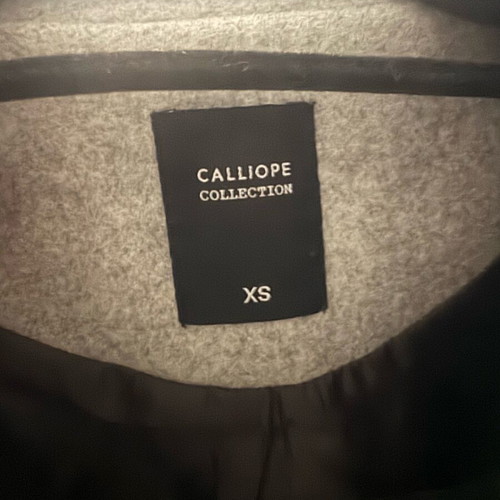 Calliope women's trench coat XS gray like new