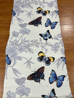 Cotton runner 100% new, handmade with butterfly design 0.70x1.40