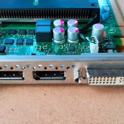 HP NVIDIA Quadro K2000 graphics card used, 2GB GDDR5