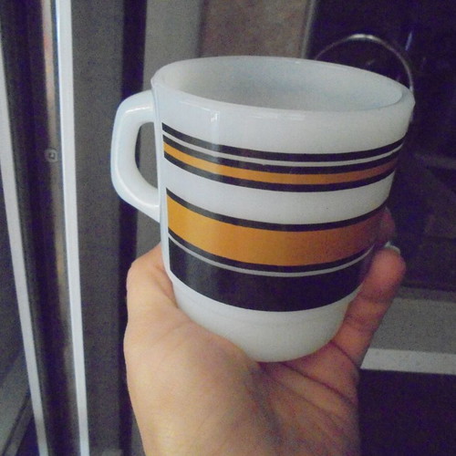Anchor Hocking vintage milk mug 1960 new, collectible