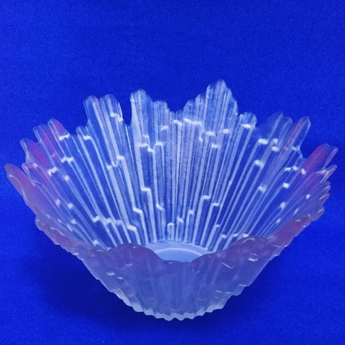 Humppila Northern Lights fruit bowl handmade art glass new