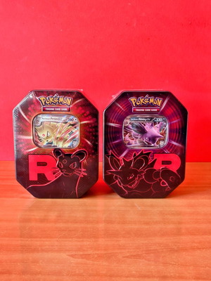 Team Rocket's ex Tin Double Pack new