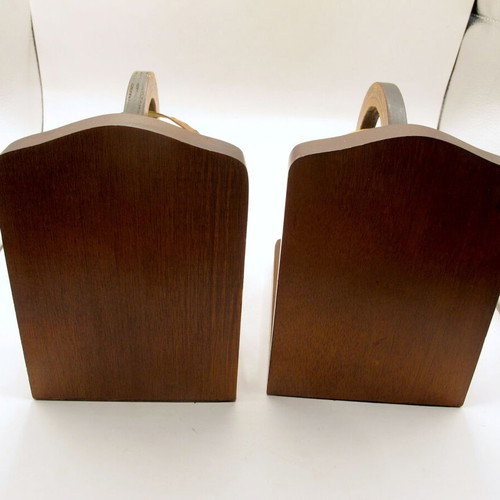 Vintage Italian bookends with armillary spheres globes 1960s–70s