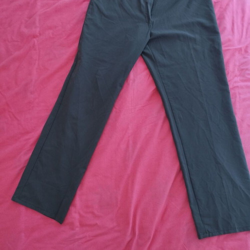 Fabric gray brown suit pants used, size 48