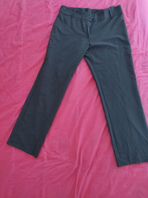 Fabric gray brown suit pants used, size 48