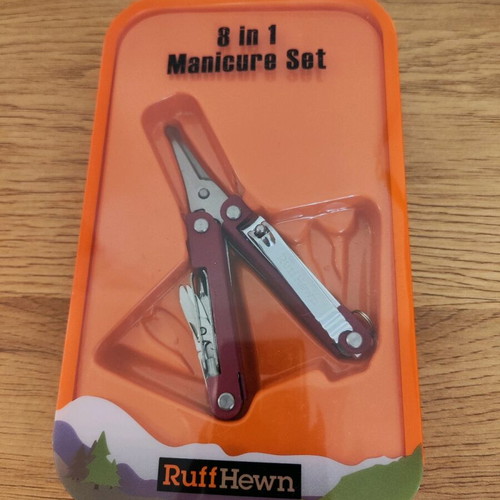 Manicure and pedicure set new with disposable slippers and accessories