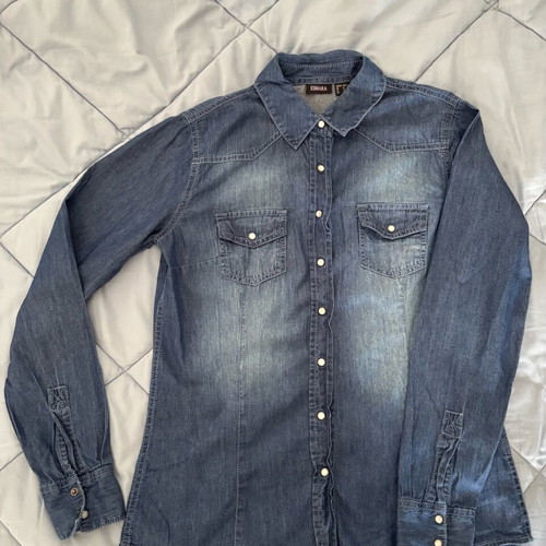 Esmara denim shirts size S like new blue pack of 2
