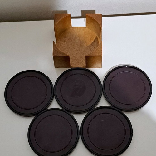 Coaster set used with Acropolis theme, 5 pieces