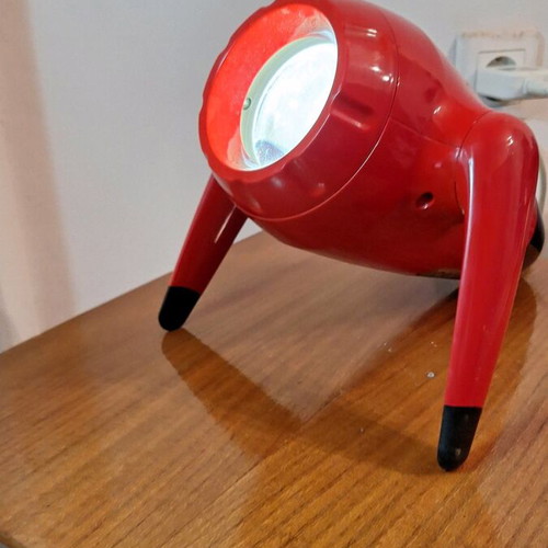 IKEA Sprida projector lamp designed by David Wahl in retro space age style