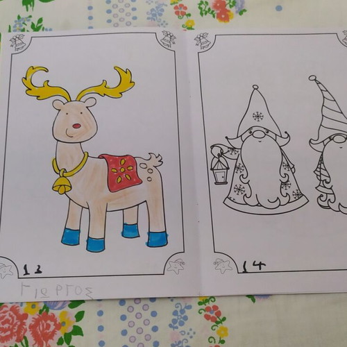 Christmas coloring books, pack of 2