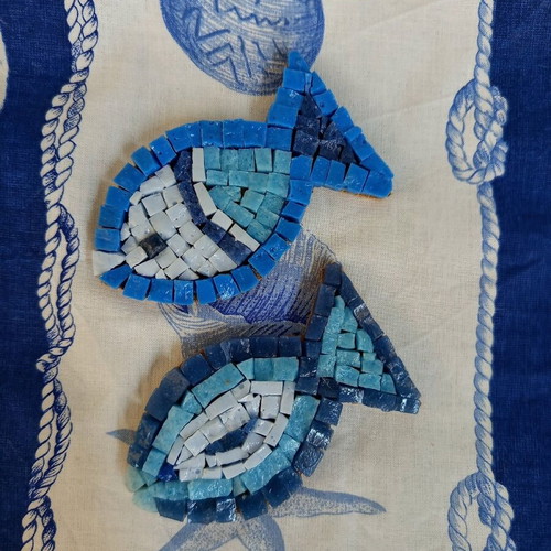 Mosaic decorative fish 12 cm
